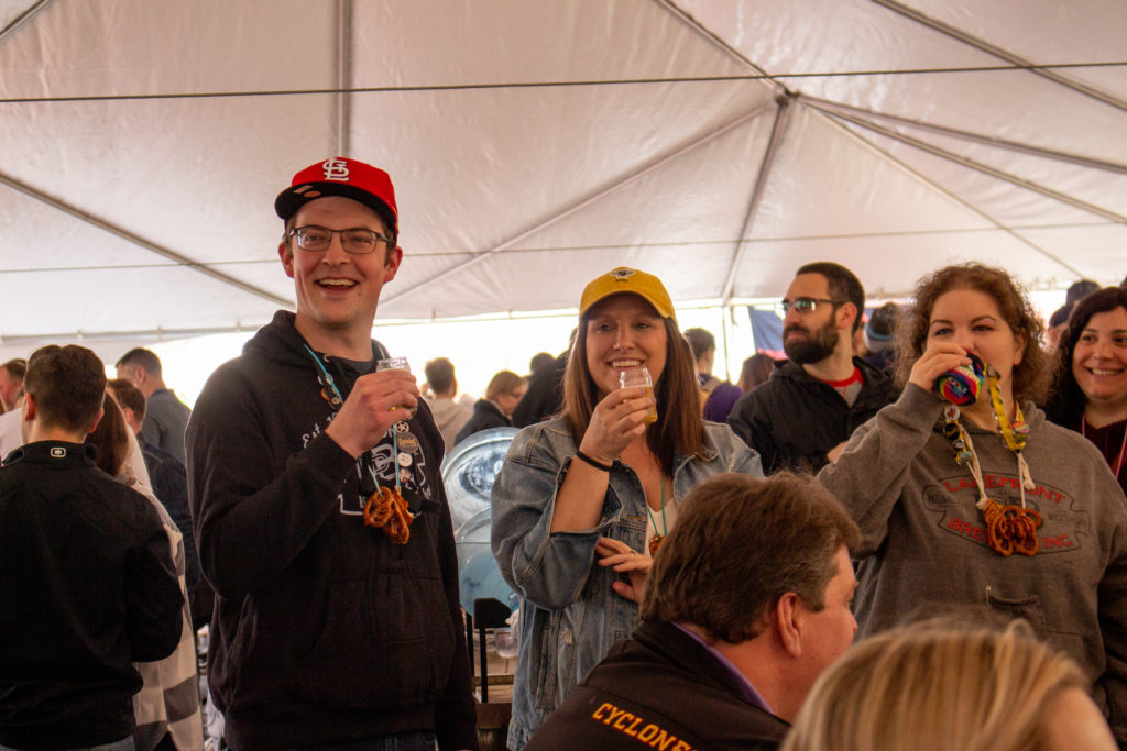 people at long grove craft beer festival